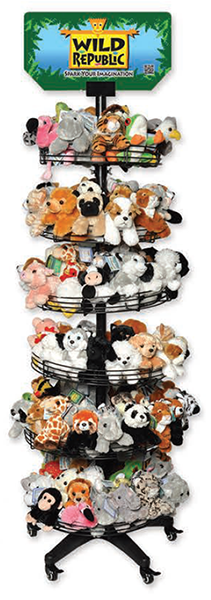 Stuffed Animal Variety Floor Spinner Rack